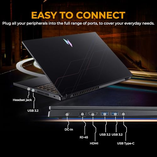 Acer Nitro V 15,6" Full HD IPS 165Hz Gaming Laptop, Intel i5-13420H, NVIDIA GeForce RTX 5050 8GB GDDR7, 16GB RAM, 1.5TB Storage (512GB PCIe SSD e 1TB Docking), tastiera retroilluminata, Wi-Fi 6, Win - Notebook - Immagine 6