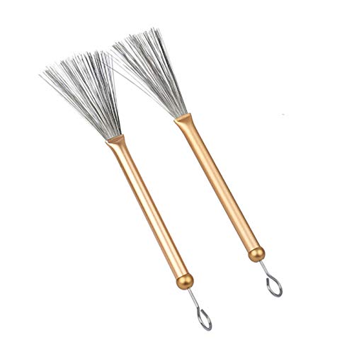 image for E-riding Eriding 1 Pair Drum Brushes Retractable Drum Wire Brushes Dru