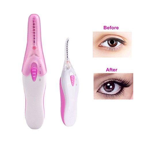Eyelash Curler,2019 Upgraded Heated Eyelash Curlers Portable Electric Lash Curling Tool with LED Light Eyelashes Curler