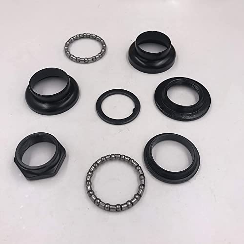 DONSP1986 Black Color Bike Headset, 8pcs 1\" Threaded Bicycle Headset Combo- Gas Motorized Bicycle (Black) - Thumbnail 6