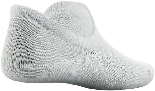 Under Armour Kids' Standard Essential Ultra Low Tab Socks, 6-Pairs, White Assorted, Medium #TOP3