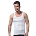 Men's Shaper Slimming Shirt Elastic Sculpting Vest White Ssy-2 (L)