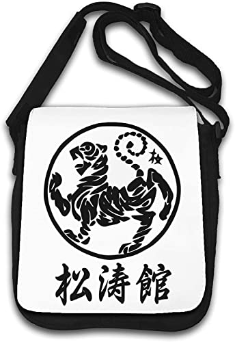Sac à bandoulière Shotokan Karaté Kanji blanc pour arts martiaux