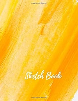 Sketch Book : Yellow Watercolor 8. 5 X 11 , Personalized Artist Sketchbook: 105 Pages, Sketching, Drawing and Creative Doodling. Notebook and Sketchbook to Draw and Journal (Workbook and Handbook)