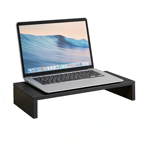 Riser, Desktop Stand For Pc/laptop/printer, Wood Monitor Ris