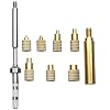 Quicko Heat Set Insert Tool M2 M3 M4 M5 M6 M8 Hot Melt Brass Knurled Nut Embedded Insertion Tip Adapter Kit 3D Printed Parts Install for TS100 / TS101 / Pinecil Series 936 900M Soldering Iron