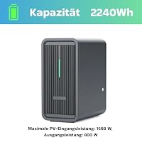 SUNNIVA® 1000W Balkonkraftwerk mit 2,24 kWh Speicher MARSTEK B2500-D, BIFAZIAL FULLBLACK komplett Steckdose, PV Solaranlage Komplettset mit Solarspeicher, 2x 500W N-Type Glas Bifacial Module – Ansicht 4