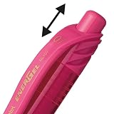 Pentel EnerGel-X Retractable Liquid Gel Pen (0.7mm) Metal Tip, Pink Ink, Box of 12 (BL107-P) – view 5