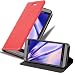 Produktbild Cadorabo Hülle für HTC Desire 530/630 in Apfel ROT - Handyhülle mit Magnetverschluss, Standfunktion und Kartenfach - Case Cover Schutzhülle Etui Tasche Book Klapp Style