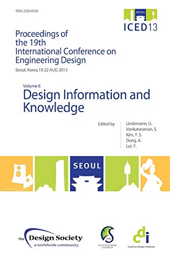 Proceedings of Iced13 Volume 6: Design Information and Knowledge