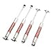 Figzero Front and Rear 0-4 inch Lift Shocks for Jeep Cherokee XJ 1984-2001，Zinc Plated Coating
