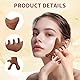VARKAGE 4 Stück Kopfhaut Massagebürste Holz, Nass Trocken Gua Sha Kamm, Scalp Massager für Reduziert Schuppen und Stimulieren Das Haarwachstum