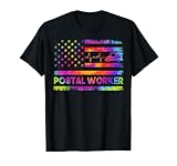 Postal Worker Vintage USA American Flag US Postal Service T-Shirt