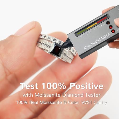 3CT Moissanite Wedding Ring Set for Women Black Asscher Cut D Color VVS1 Moissanite Bridal Set S925 Sterling Silver 18K White Gold Plated Genuine Moissanite Engagement Rings for Her Size 5-102