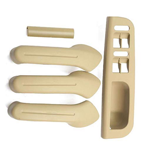 DONGMAO Manijas de Puerta Interiores para Coche, Apoyabrazos Interiores de Las Puerta para V/W Golf MK4 1999-2004 para V/WPassat B5 MK4 (1998-2004) para V/W Jetta/Bora MK4(1999-2004), Beige Cover