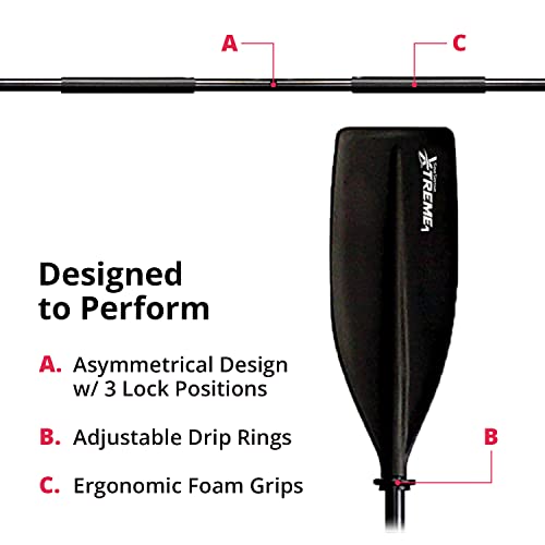 Seasense X -Treme 1 Kayak Paddle Black 84In (008680) , 44.5 Inches #TOP3