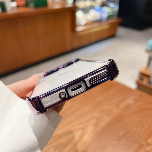 Funda para Google Pixel 9 Pro morada transparente con protector de cámara integrado 5