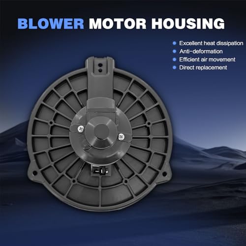 Image of 700005 Front AC Heater Blower Motor Fan Compatible with 2001 2002 2003 2004 2005 Honda Civic, 2002-2006 CR-V, 2003-2011 Element, 2001-2005 Acura EL, Replace# 75736, 79310-S5D-A01