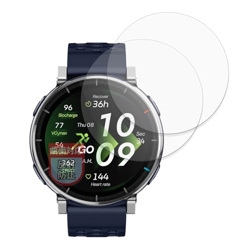 MotoMoto �t�B���� Amazfit Active 3 premium (2���Z�b�g) �p �ȖʑΉ� �ی�t�B���� ���˒ጸ �w��ጸ ���{��