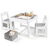 Pterying Wood Toddler Table and Chair Set