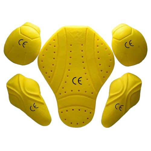 Milwaukee Leather MP7908 5-PC CE-Approved Motorcycle Armor for Shoulder, Elbow and Back| Armor for Motorcycle Jacketss - One Size