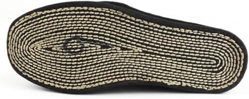 Men's Traditional Chinese Kung Fu Shoes, Cotton Slip-On Martial Arts Footwear, Lightweight, Breathable, Non-Slip Sole (Black 41)4