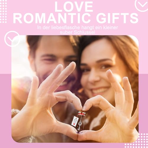 BCHKO Wunschflasche süßes Geschenk für Sie und Ihn romantisches Geschenk für Frau und Ehemann Neujahrsgeschenk Geschenk für Ihn Geschenk für Frauen Geschenk für Sie und Ihn