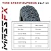 MASSFX 21x7-10 Front (2) & 20x10-9 Rear (2) Tire Set for Sport Quad All-Terrain (ATV), Utility-Task (UTV), and Side-by-Side (SxS) Vehicles - 4-Ply with 15mm Tread Depth 21x7x10; 20x10x9 (4-Pack)