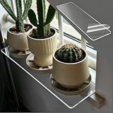 Fensterbank Verbreiterung Innen Acryl-Fensterbankverbreiterung mit Starkem Kleber – Transparente Fensterbrett-Erweiterung Ohne Bohren, Ideal Als Ablage für Pflanzen(W30xD15cm/11.8x5.9in)