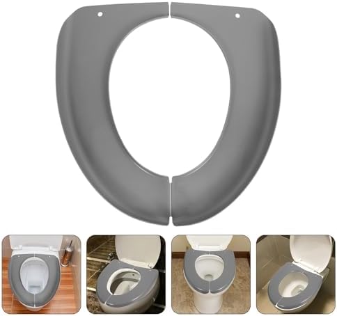 SKISUNO 2pcs Portable Toilet Seat Cover and Adults Lightweight Plastic Training Pad Easy Maintenance for Home Bathroom and Hotel Bathroom Year Round Use — view 7