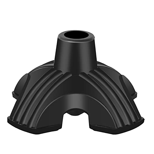Walking Cane Tip | Self Standing, Quad Replacement For Walking Cane (3/4Inch) | Stable Four Point Anti-Slip Stand For Cane | 4 Prong Rubber Tip For Walking Cane And Standing Stick #TOP1