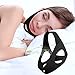 Anti Snoring Chin Strap for Men and Women, Comfortable Chin Strap for Cpap Users, Adjustable Stop Snoring Chin Strap Snoring Solution Chin Straps to Keep Mouth Closed While Sleeping (Black)