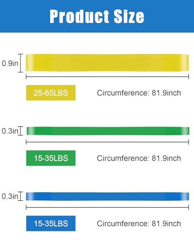 Image of ROSAPOAR Resistance Band Pull up Band Fitness Exercise Bands Natural Latex for Workout Body Stretch Powerlifting Band Fitness Sport Training at Home /The Gym