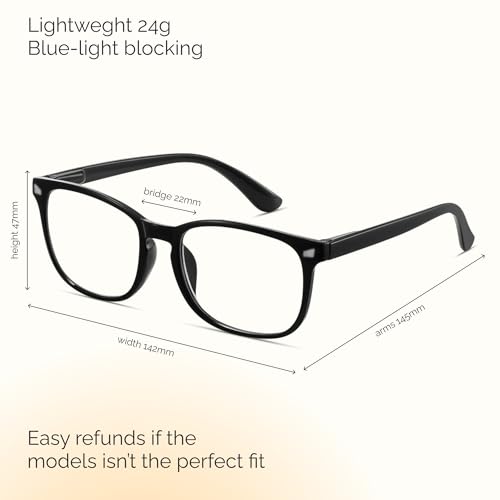 Image of CCVOO Mix & Match Reading Glasses for Women - Lightweight, Comfortable Fit, Clear Vision - Blue Light Blocking