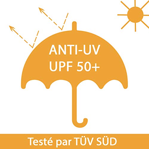 Smati City Travel Folding Umbrella Upf 50+ Uv Protection - Mini Pocket Size - Rectangular Shape Design - Windproof - Enhanced Edition - Compact - Ultra Light (Ivory) #TOP4