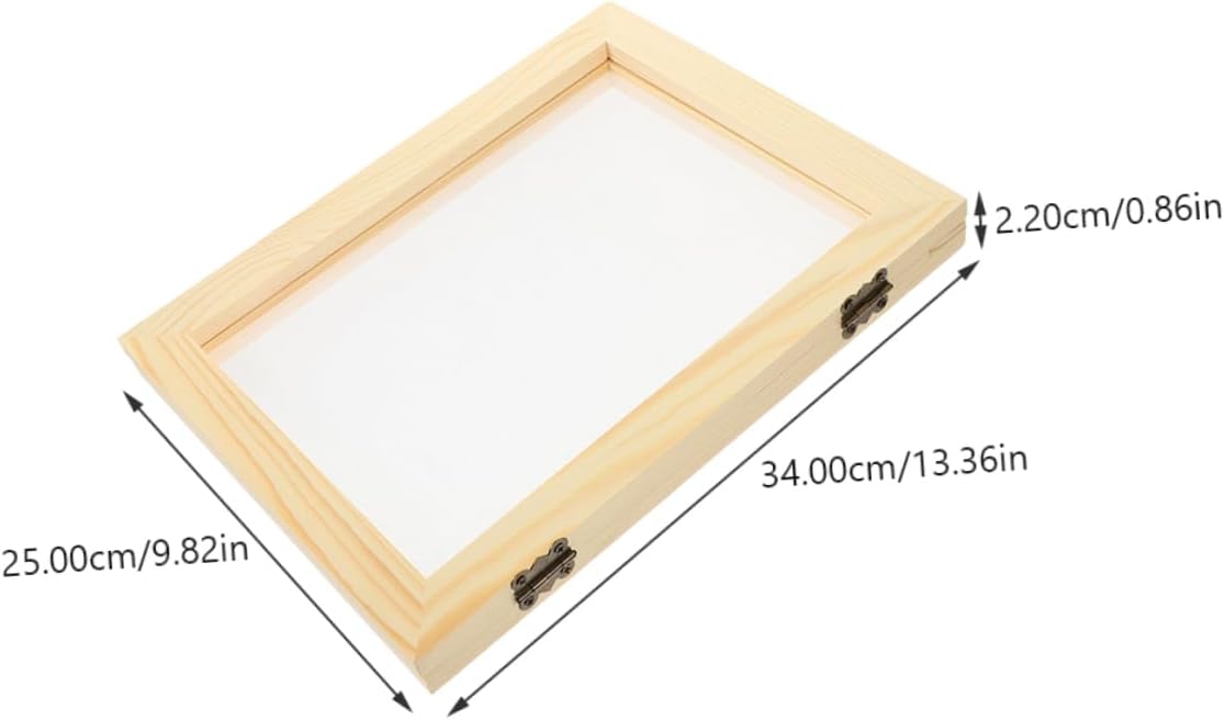 PLAFOPE DIY Paper Making Compact and Durable Wooden Frame for Handmade Paper Craft Projects
