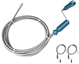【PROPÓSITO】: con la espiral de limpieza de desagües, las personas pueden resolver fácilmente bloqueos particularmente torcidos en la cocina/inodoro/baño, etc