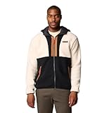 Columbia Men's Backbowl II Remastered Full Zip Hoodie, Chalk/Black, X-Large