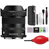 Sigma 15mm f/1.4 DC Contemporary Lens Compatible with RF Mount with Advanced Accessory and Travel Bundle...