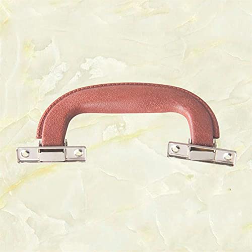 YYZLL Vintage Valise poignée poignée Simulation Meubles en Cuir poignées Simple poignée de Traction de Porte ou Armoire Armoire,Marron Cover