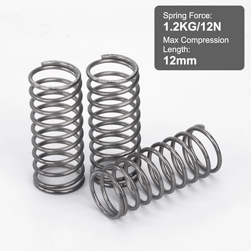 GUNGY Druckfeder Edelstahl Feder Druckfedern 30mm Drahtdurchmesser 1,1mm Innendurchmesser 10mm Länge 30mm Maximale Federkraft 1,2kg 10 Stück