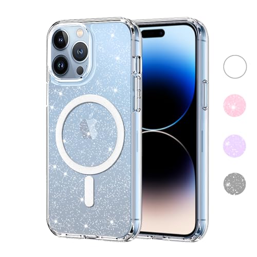 Ya en manzanajugosa.com: Yoedge Transparente Funda Glitter Magnética para iPhone 15 Pro MAX 6,7", Compatible con MagSafe Brillante Cristal Carcasa con Círculo Magnético Incorporado, TPU +PC Cover Case pour iPhone 15 Pro MAX