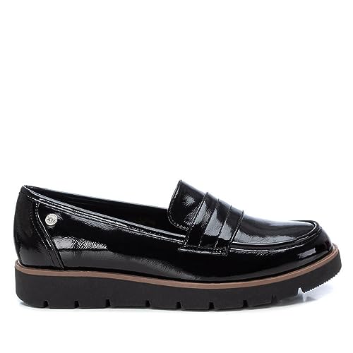 XTI 142099, Mocasines Mujer, Negro, 39 EU