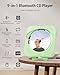 CD Player Portable Bluetooth Desktop CD Player for Home, Mini Cute CD Players for Kids, Built-in Dual Speakers and LED Display with Remote Control, Supports CD/FM Radio/USB/AUX/Timer/Repeat (Green)