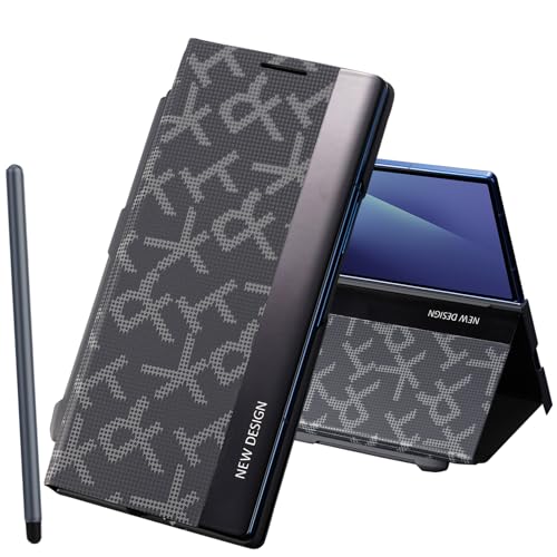 Coque Z Fold6 avec Emplacement Stylo S - Étui Cuir avec Support Intégré