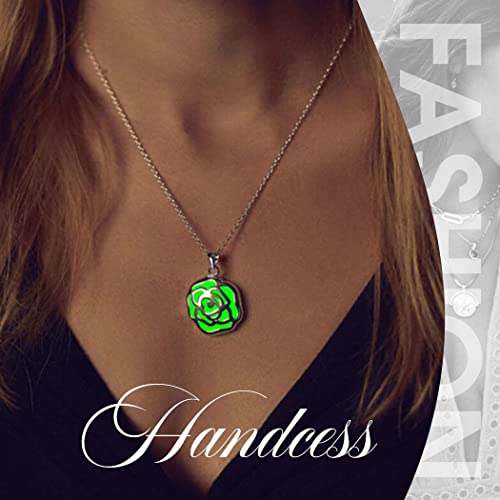 Handcess Collane luminose Collane con ciondolo a