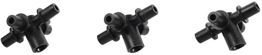 Hose Connector Adapter 100 Pcs Garden Irrigation Hose Splitters Black 6Mm Four Way Misting Sprayer Nozzles System Connection Couplings Accessories