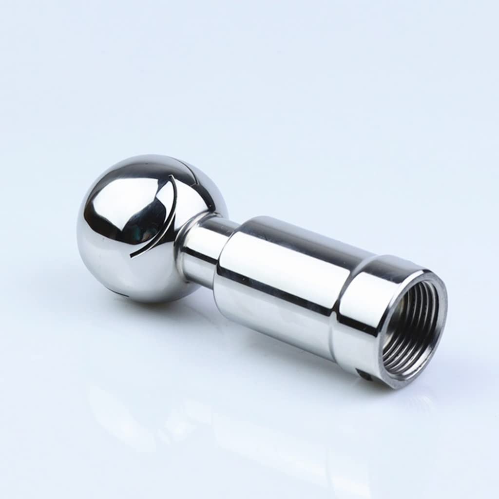 304SS Rotary Spray Ball for Tank Cleaning - 360 Degree Coverage, Sanitary Female Thread Wash Fitting (1pcs)(DN32)
