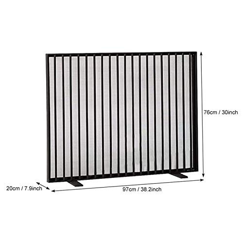 Fufu Mesh Fireplace Screen Fire Screens Solid Decorative, Fireplace Fender Wide Metal Mesh Safety Fire Place Guard For Wood And Coal Firing, Stoves, Grills Black Bedroom Décor #TOP1