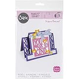 Sizzix 660718 Framelits Die Set Card, Kind Sentiments Step-Ups, 16/Pack